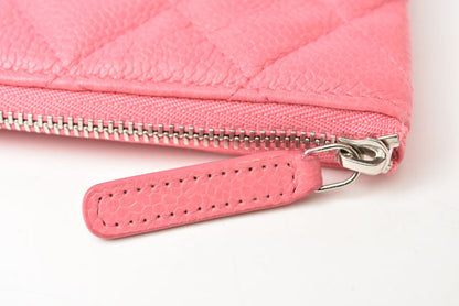 Top Quality Chanel Caviar Skin Clutch Bag/Flat Pouch Rose Pink