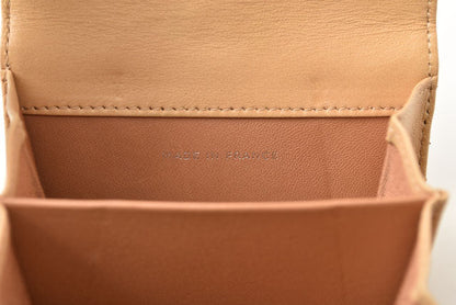 Top Quality Chanel Lambskin Trifold Wallet A82288 Beige/Silver