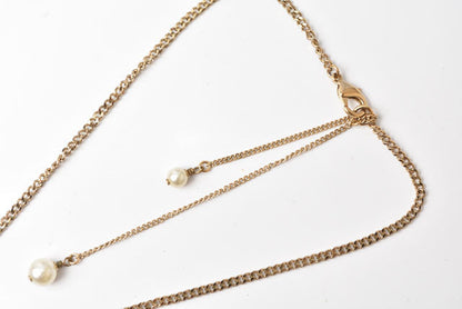 Top Quality Chanel Necklace/Pendant CC Pearl Motif Gold