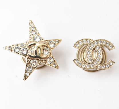 Top Quality Chanel Hair Accessory Rhinestone Gold