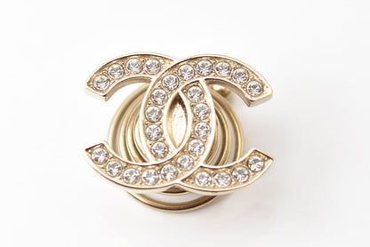 Top Quality Chanel Hair Accessory Rhinestone Gold