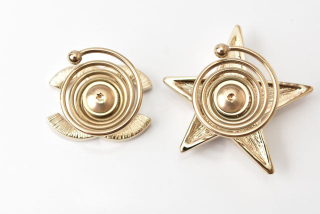 Top Quality Chanel Hair Accessory Rhinestone Gold