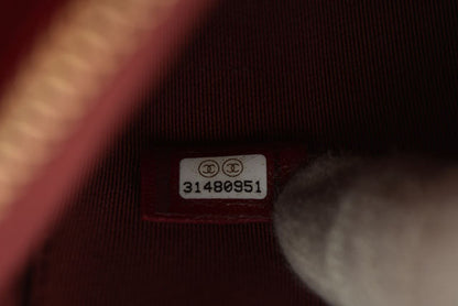 Top Quality Chanel Red Velvet Clutch Bag/Flat Pouch