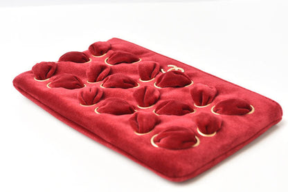 Top Quality Chanel Red Velvet Clutch Bag/Flat Pouch