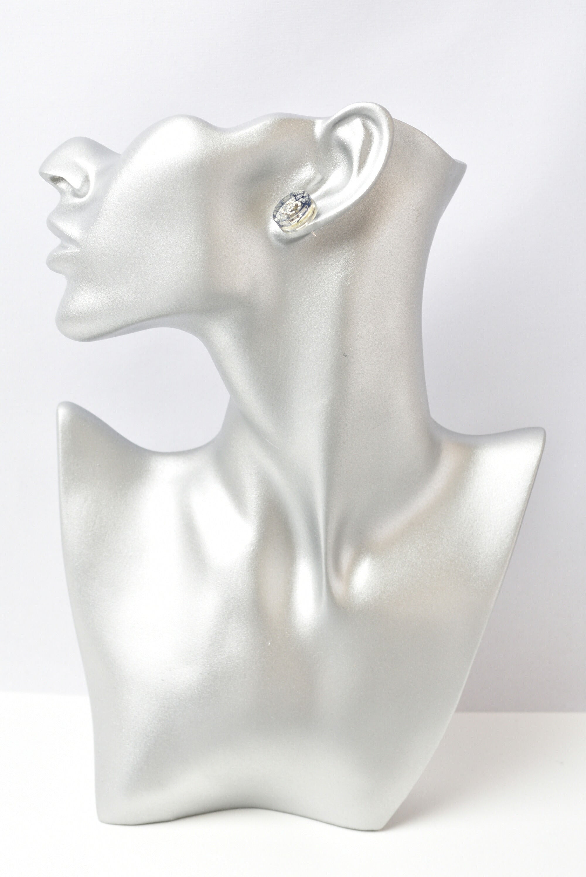 Top Quality Chanel CC Circle Rhinestone Pearl Earrings