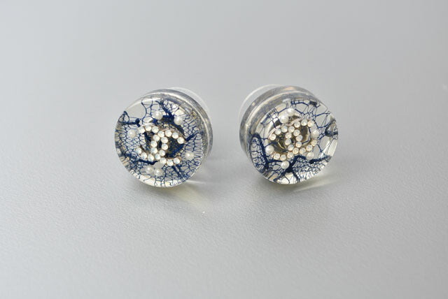 Top Quality Chanel CC Circle Rhinestone Pearl Earrings