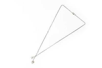 Top Quality Chanel 2way Necklace/Pendant with Rhinestones and Silver CC Ball