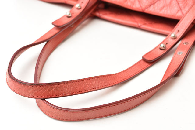 Top Quality Chanel Quilted Leather Shoulder Tote Bag Dark Pink/Silver