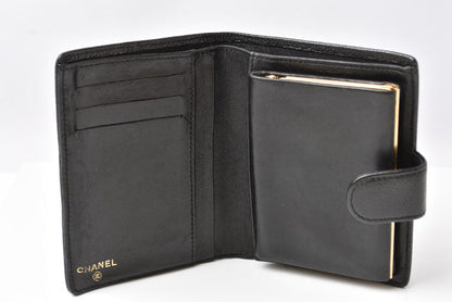 Top Quality Chanel Caviar Skin Vintage Wallet Black