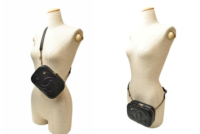 Top Quality Chanel Leather Belt Bag Chain Pouch