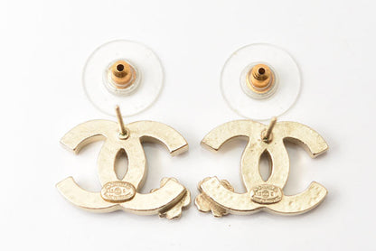 Top Quality Chanel Earrings CC Mark Clover Black/Gold