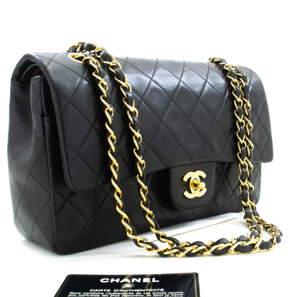 Top Quality Chanel Classic Double New 10 Chain Shoulder Bag Black Lambskin