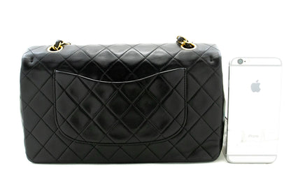 Top Quality Chanel Classic Double New 10 Chain Shoulder Bag Black Lambskin