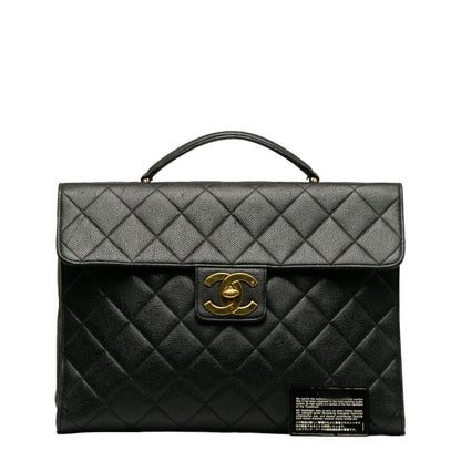 Top Quality Chanel Top Quality Chanel MATRESSE HANDBACK CABIAS SKIN BLACK LADY'S WORKSHOP