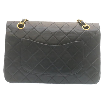 Top Quality Chanel Classic Matelasse 25 Chain New Shoulder Bag Lamb Skin Black Auth 27848A