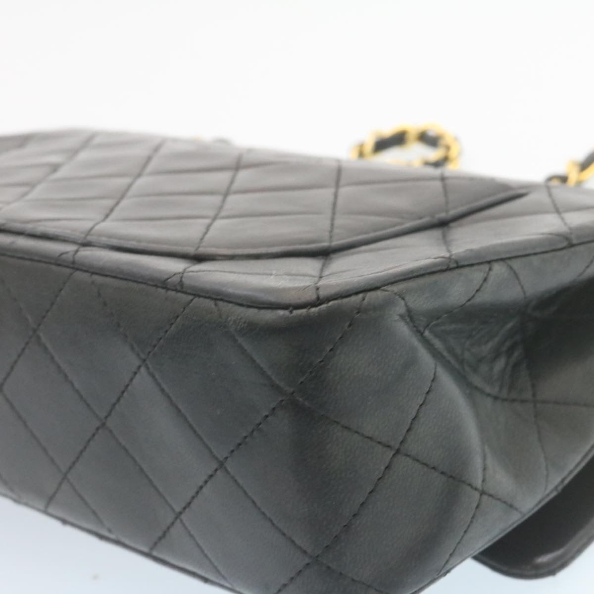 Top Quality Chanel Classic Matelasse 23 Chain New Shoulder Bag Lamb Skin Black Auth 28634A