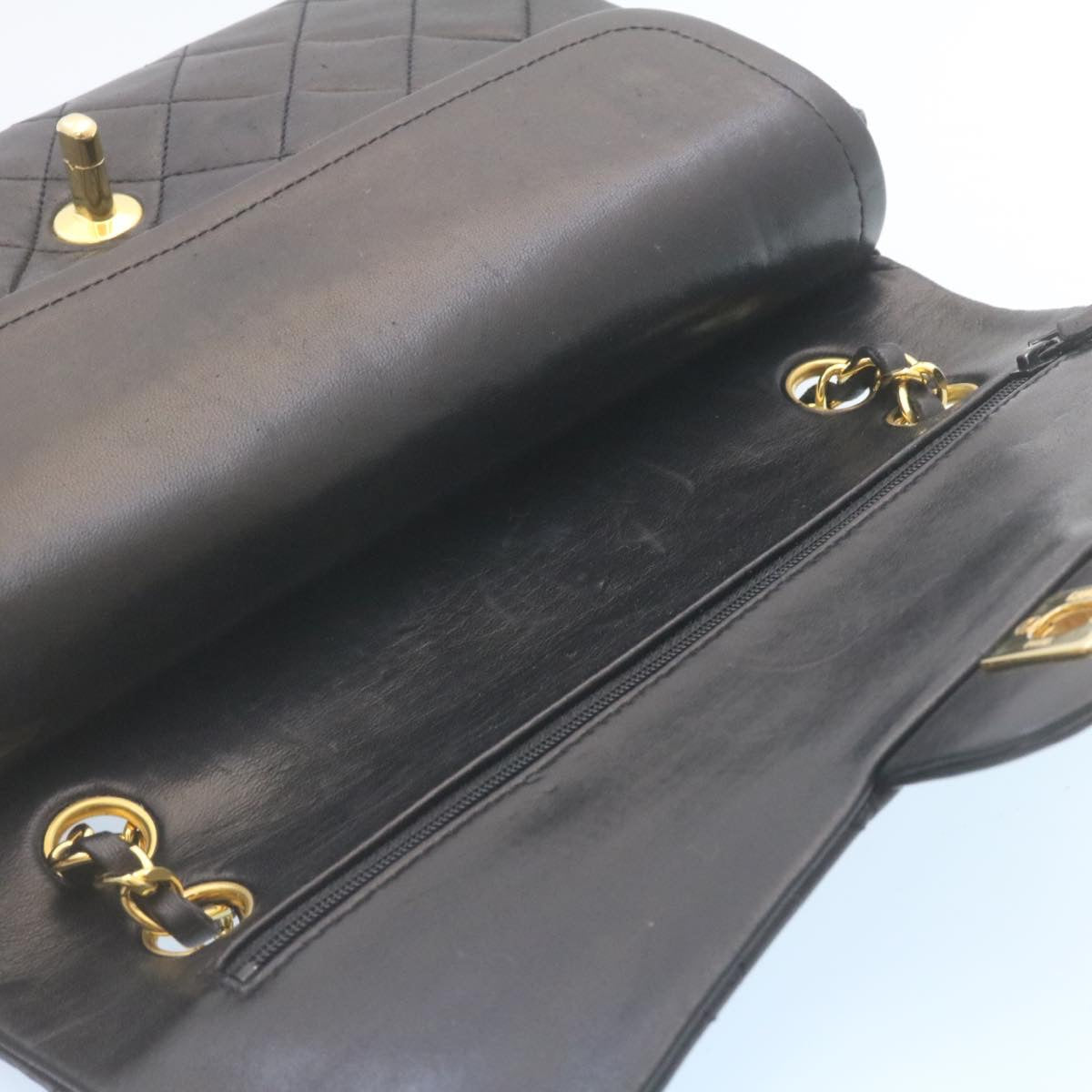 Top Quality Chanel Classic Matelasse 25 Chain New Shoulder Bag Lamb Skin Black Auth 29001A