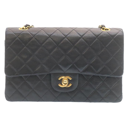 Top Quality Chanel Classic Matelasse 25 Chain New Shoulder Bag Lamb Skin Black Auth 29001A
