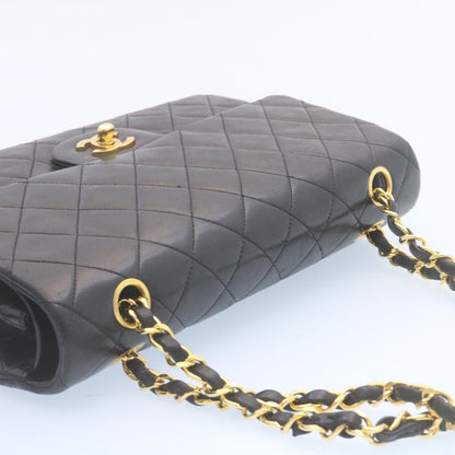 Top Quality Chanel Classic Matelasse 25 Chain New Shoulder Bag Lamb Skin Black Auth 29001A