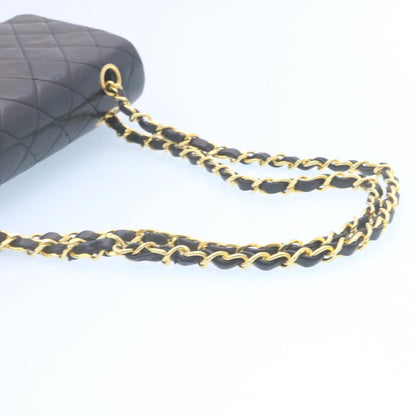 Top Quality Chanel Classic Matelasse 25 Chain New Shoulder Bag Lamb Skin Black Auth 29001A