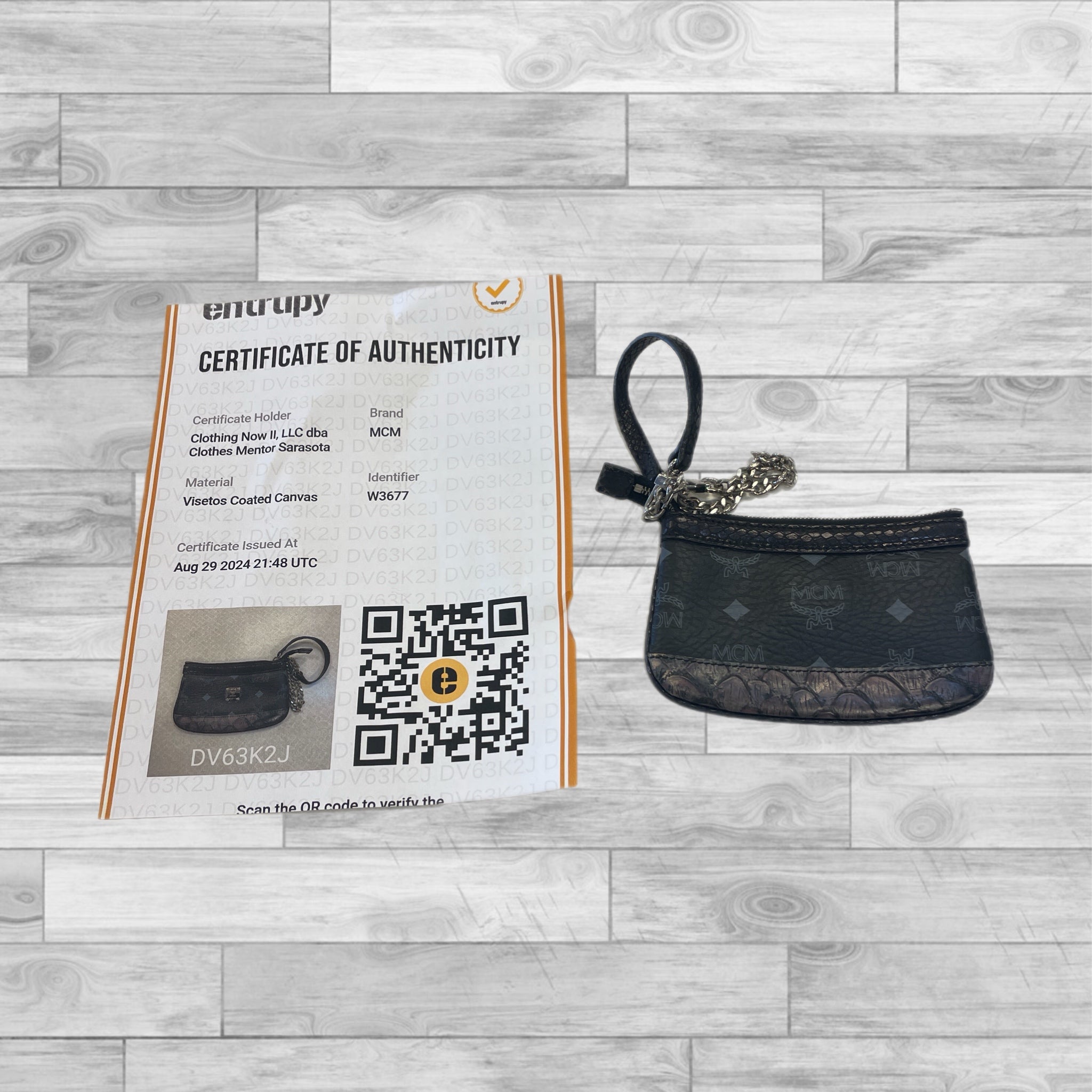 Wristlet Luxury Designer By Mcm. Size: Small