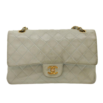 Top Quality Chanel Classic Matelasse 25 Double Chain New Shoulder Bag Lamb Skin Auth 29961A