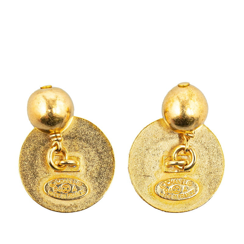 Top Quality Chanel Vintage Coco Mark Gold Cuffs