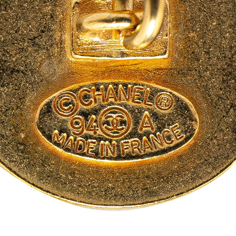 Top Quality Chanel Vintage Coco Mark Gold Cuffs