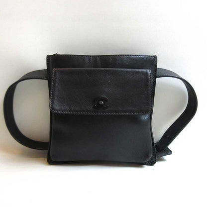 Top Quality Chanel Leather Waist Pouch Black