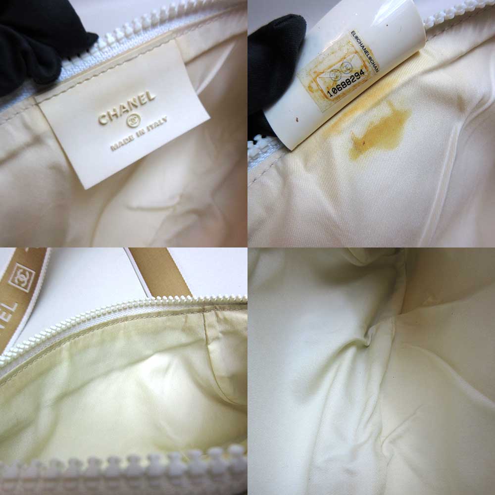 Top Quality Chanel Nylon Waist Pouch Body Bag Beige New