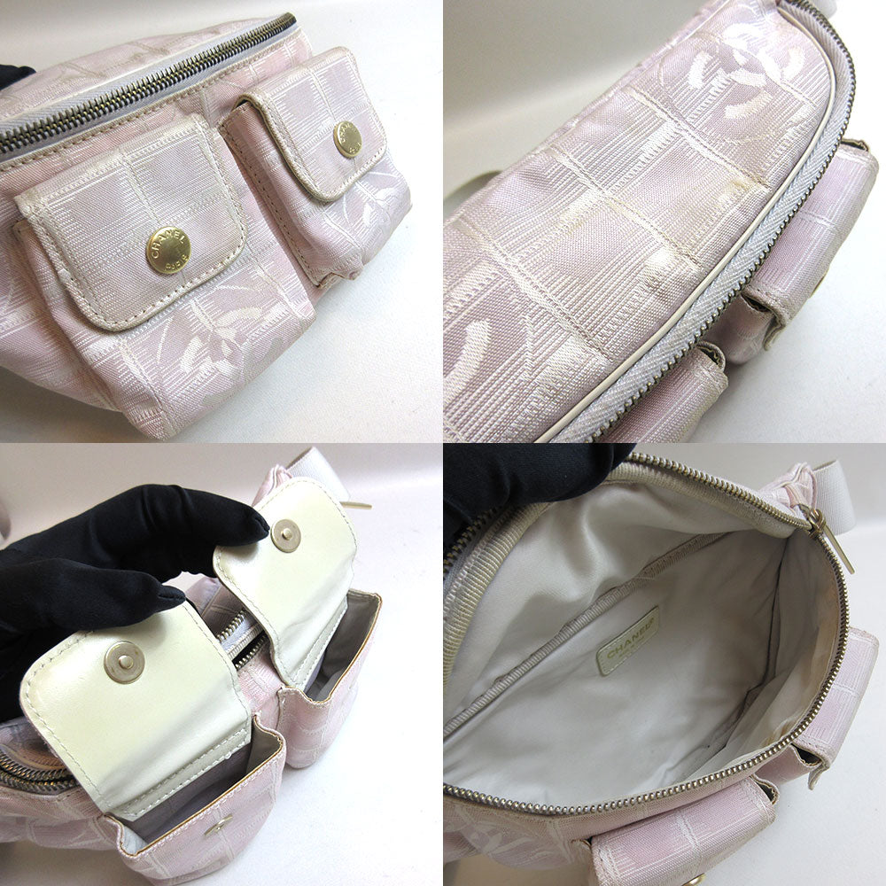 Top Quality Chanel Nylon Jacquard New Travel Line Waist Pouch