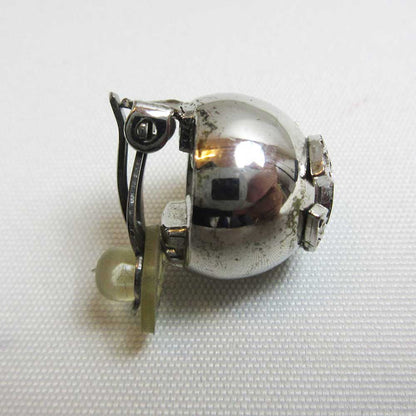 Top Quality Chanel Silver Earrings Coco Mark AB Rank