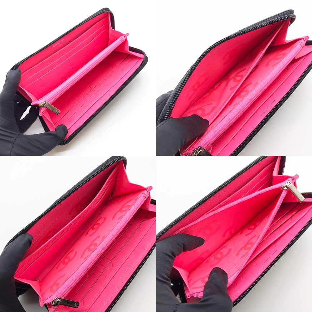 Top Quality Chanel Leather Round Zipper Wallet