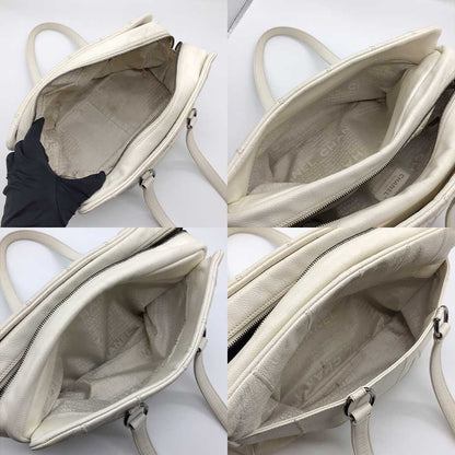 Top Quality Chanel Leather Boston Bag White Chocolate Bar