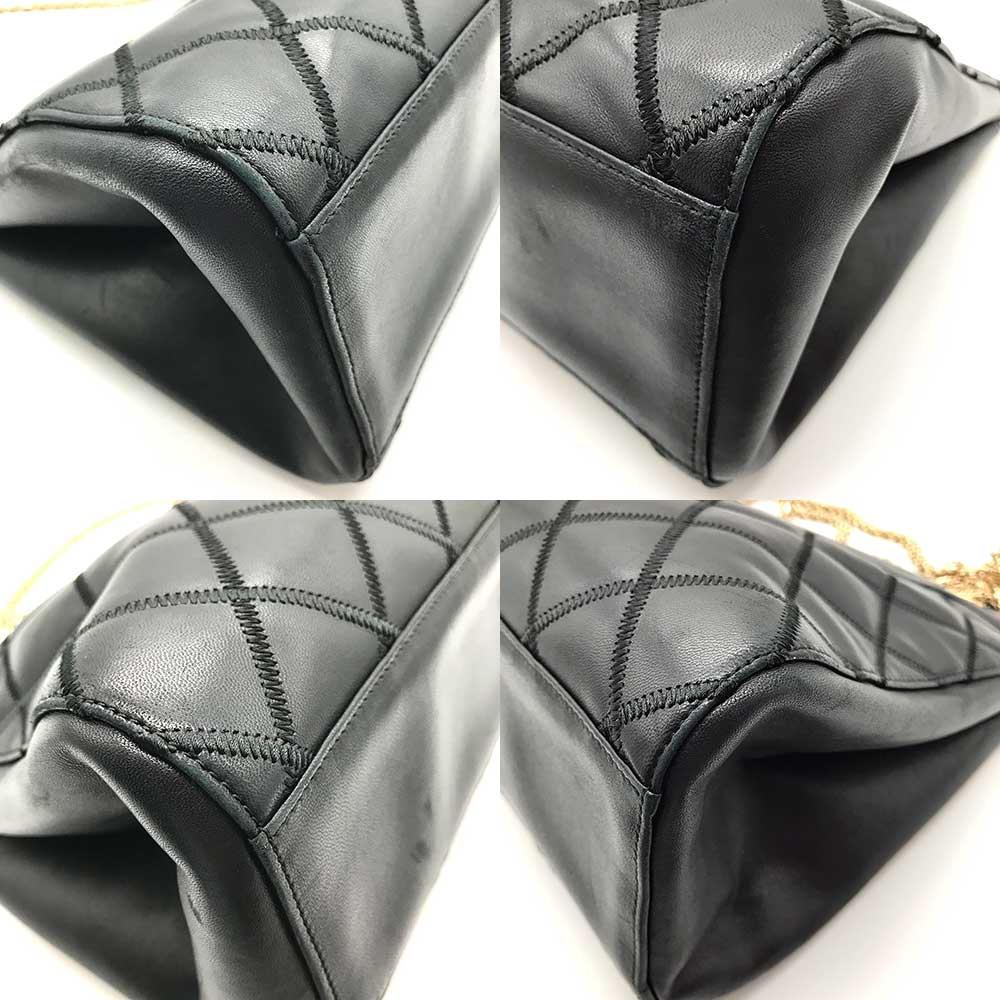 Top Quality Chanel Leather Bicolore Double Chain Tote Bag