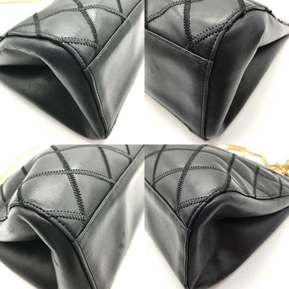 Top Quality Chanel Leather Bicolore Double Chain Tote Bag