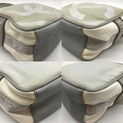 Top Quality Chanel Nylon Sports Line Shoulder Bag White Ivory