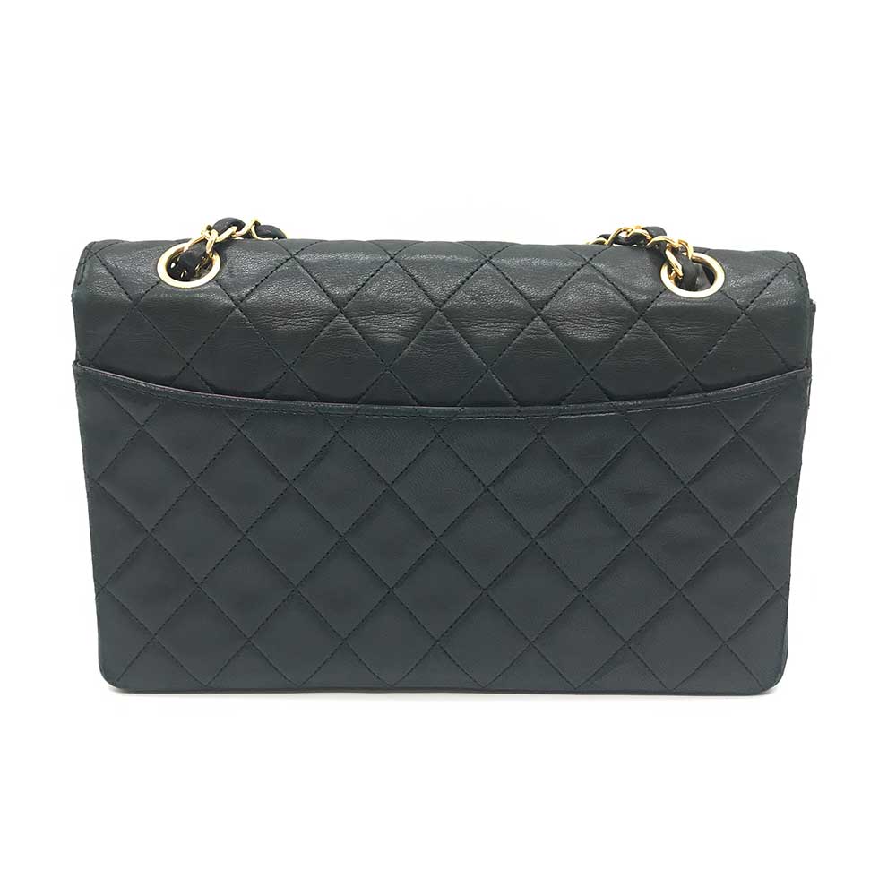 Top Quality Chanel Matelasse Lambskin Chain Shoulder Bag Black
