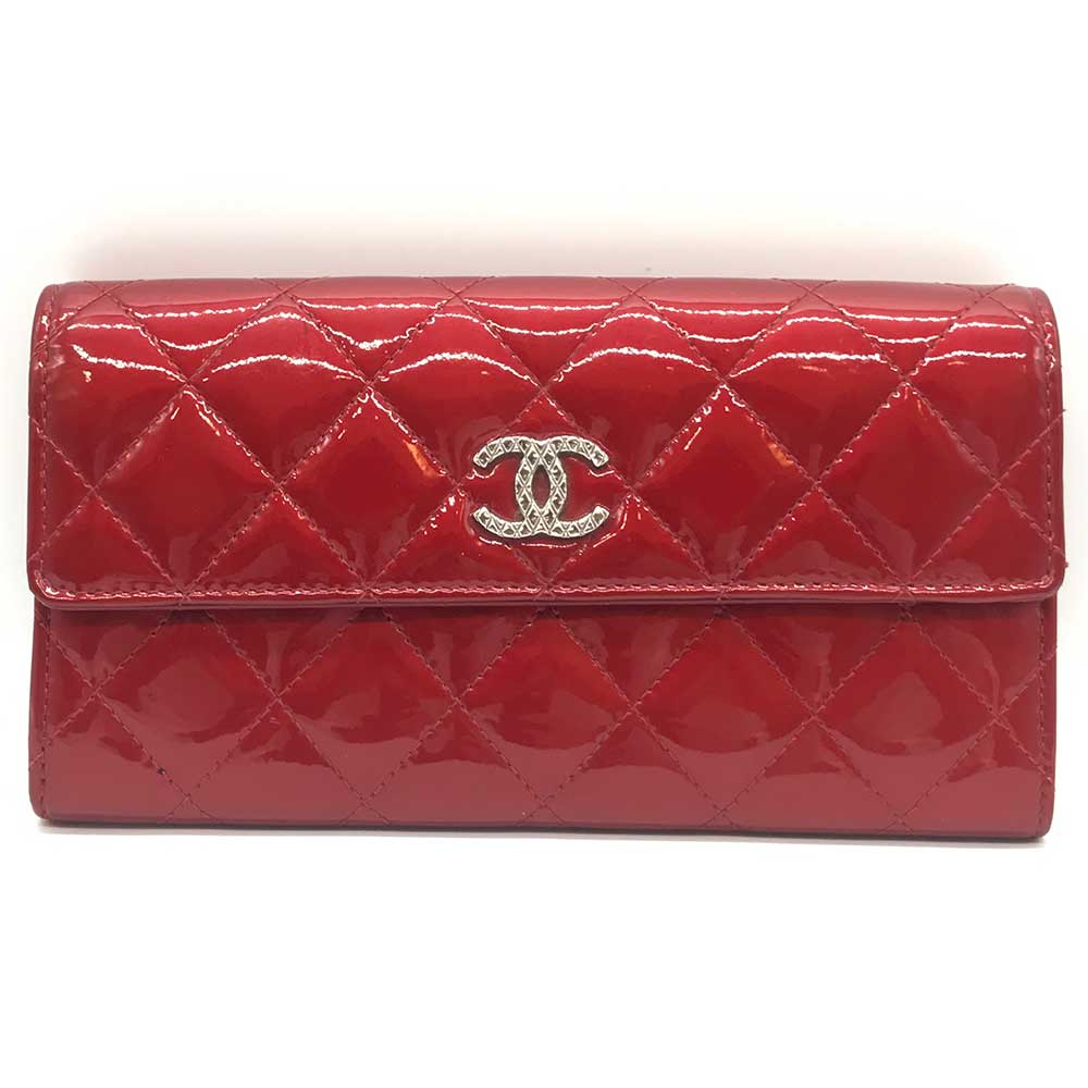 Top Quality Chanel Matelasse Long Wallet Bordeaux