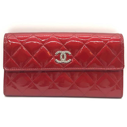 Top Quality Chanel Matelasse Long Wallet Bordeaux