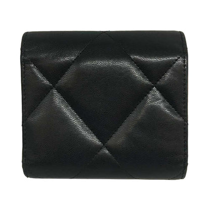 Top Quality Chanel Lambskin Small Flap Mini Wallet Black