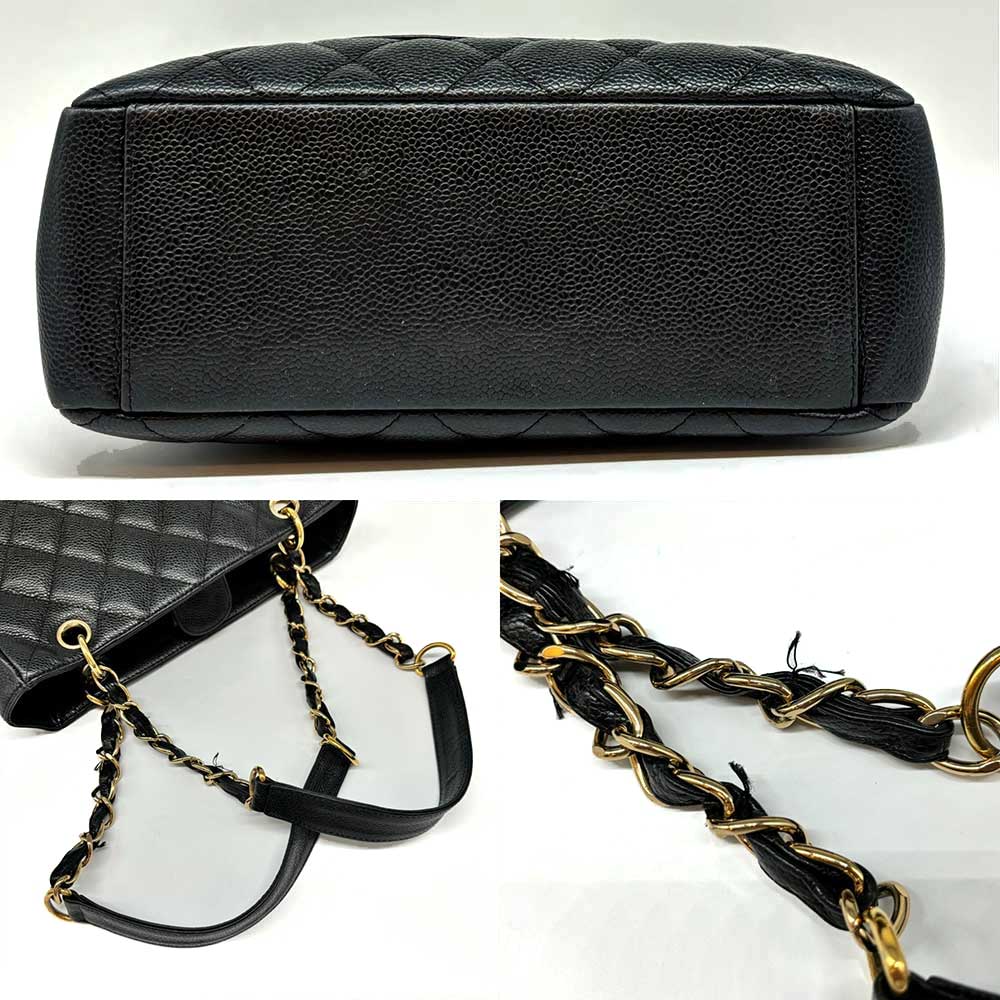 Top Quality Chanel Caviar Skin Chain Shoulder Tote Bag