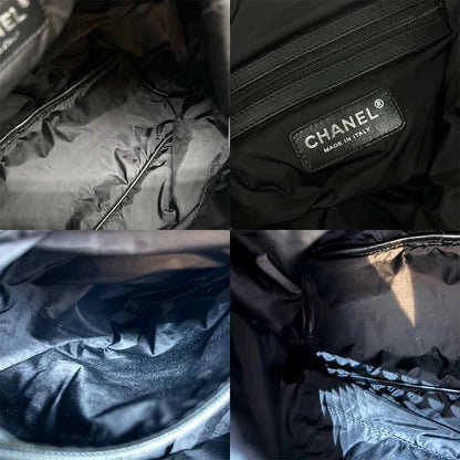 Top Quality Chanel Nylon Backpack Tweed Black White