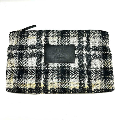 Top Quality Chanel Nylon Backpack Tweed Black White