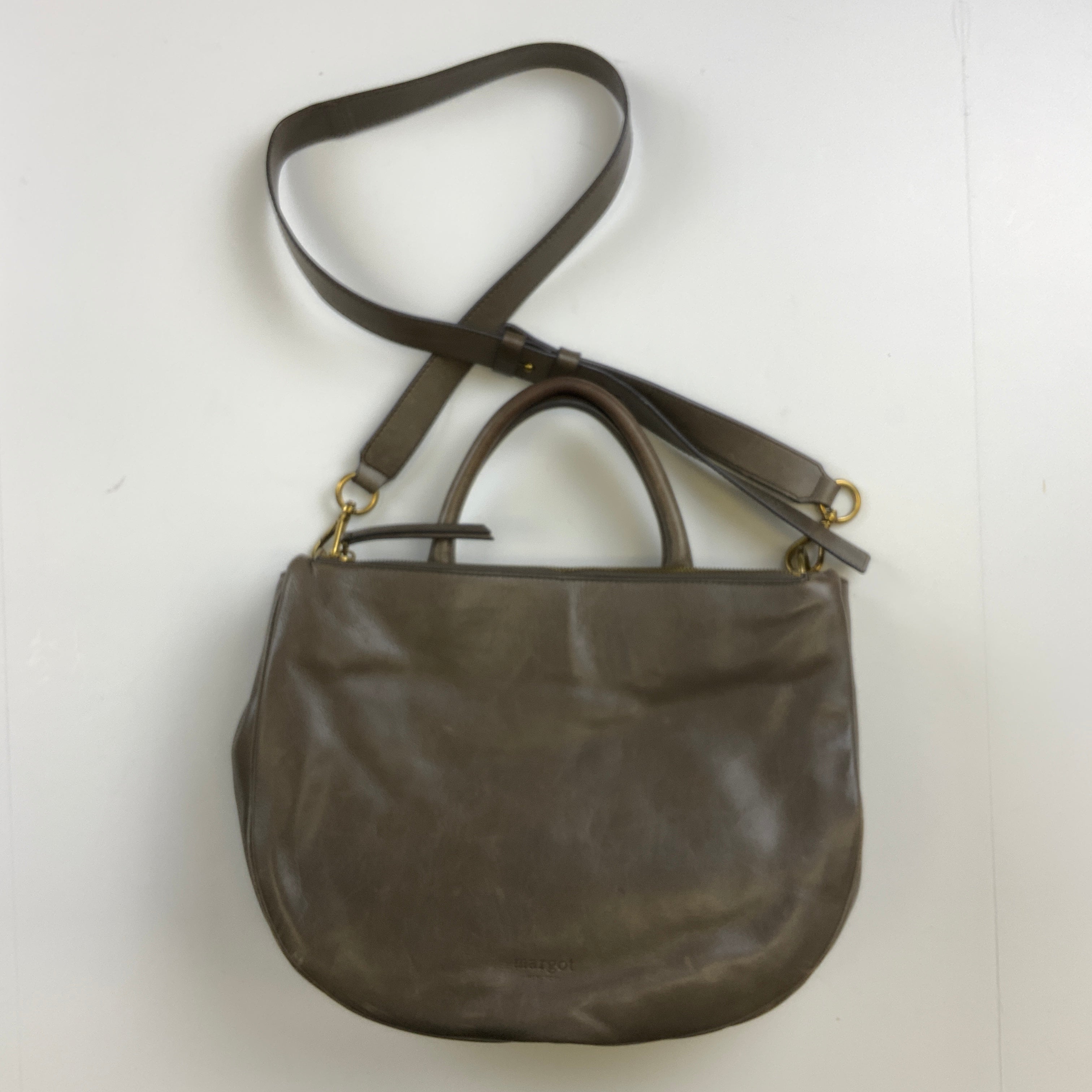 Handbag Leather By Margot. Size: Medium
