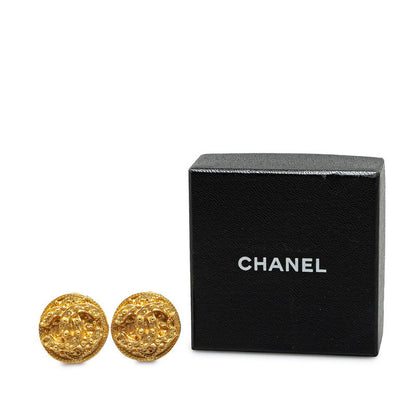 Top Quality Chanel Coco Mark Gold Earrings
