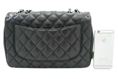 Top Quality Chanel Classic Large 11 Chain Shoulder Bag New Black Lambskin