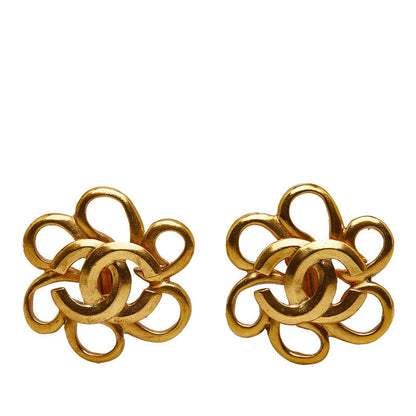 Top Quality Chanel Flowers Cocomark Earrings Gold  Ladies Chanel