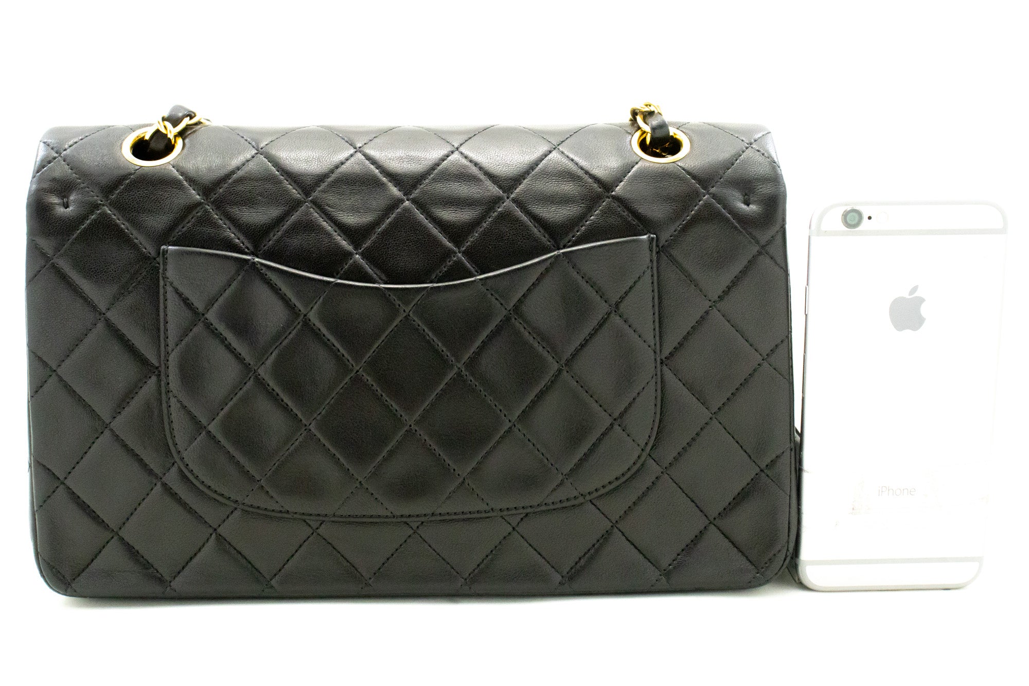 Top Quality Chanel Classic Double New 10 Chain Shoulder Bag Black Lambskin