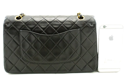Top Quality Chanel Classic Double New 10 Chain Shoulder Bag Black Lambskin